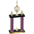 Double Purple Glacier Third Place Chess Trophy