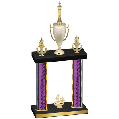 Double Purple Glacier Fourth Place Chess Trophy