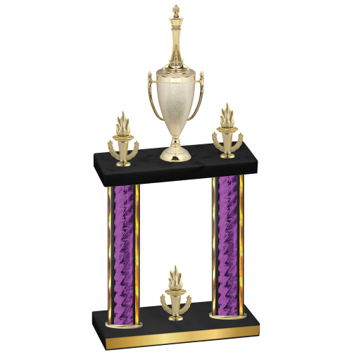 Double Purple Glacier Victory Chess Trophy