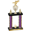 Double Purple Glacier Fourth Place Fishing Trophy