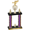 Double Purple Glacier Year Fishing Trophy