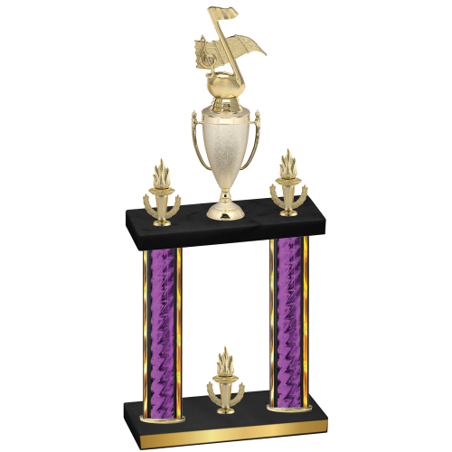 Double Purple Glacier Victory Music Trophy