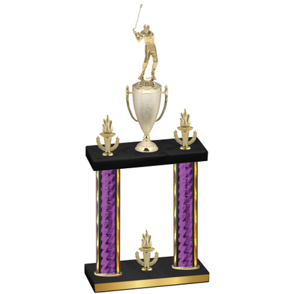 Double Purple Glacier Victory Golf Trophy
