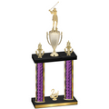 Double Purple Glacier Second Place Golf Trophy