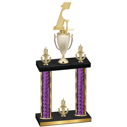 Double Purple Glacier Victory Golf Trophy