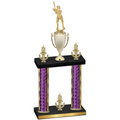 Double Purple Glacier Victory Baseball Trophy