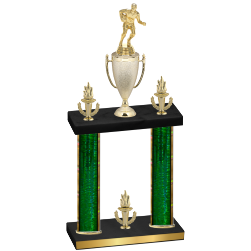 Double Green Glacier Victory Rugby Trophy
