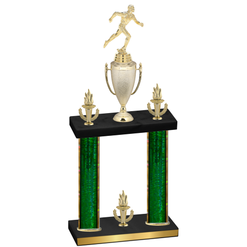 Double Green Glacier Victory Running Trophy