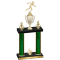 Double Green Glacier Fourth Place Running Trophy