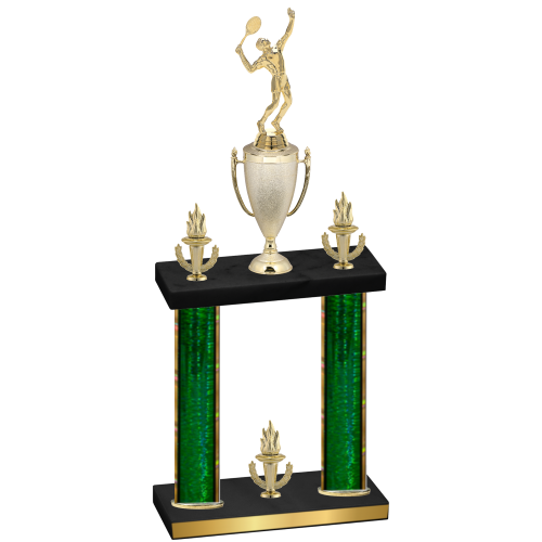 Double Green Glacier Victory Tennis Trophy