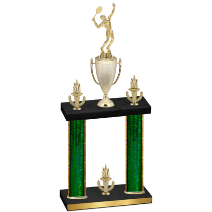 Double Green Glacier Victory Tennis Trophy