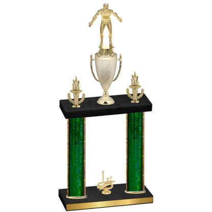 Double Green Glacier First Place Wrestling Trophy