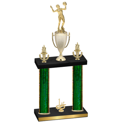 Double Green Glacier First Place Volleyball Trophy