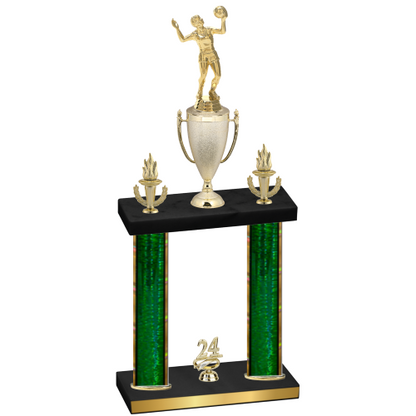 Double Green Glacier Year Volleyball Trophy