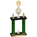 Double Green Glacier Third Place Insert Trophy