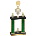 Double Green Glacier Victory Insert Trophy