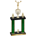 Double Green Glacier Year Cheerleading Trophy