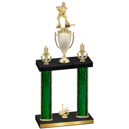 Double Green Glacier First Place Hockey Trophy