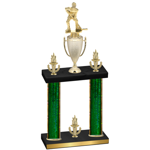 Double Green Glacier Victory Hockey Trophy