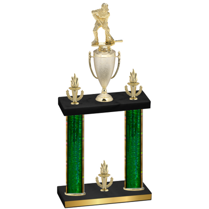 Double Green Glacier Victory Hockey Trophy