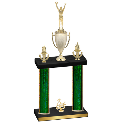 Double Green Glacier Third Place Victory Trophy
