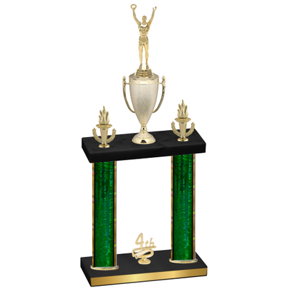 Double Green Glacier Fourth Place Victory Trophy