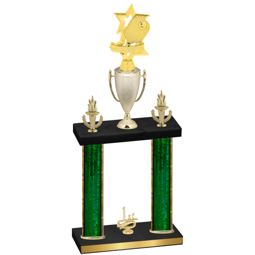 Double Green Glacier First Place Pickleball Trophy