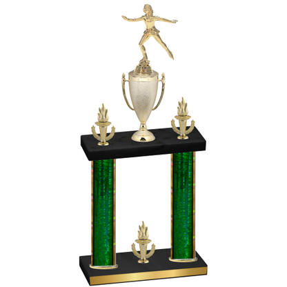 Double Green Glacier Victory Skater Trophy