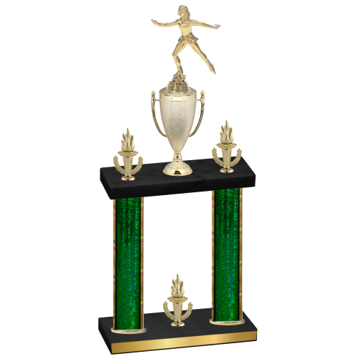 Double Green Glacier Victory Skater Trophy