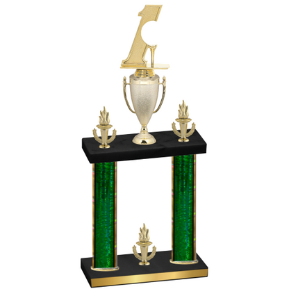 Double Green Glacier Victory Golf Trophy