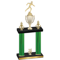 Double Green Carbon Fiber Year Running Trophy