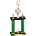 Double Green Carbon Fiber First Place Tennis Trophy