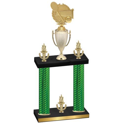 Double Green Carbon Fiber Victory Tennis Trophy