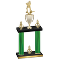Double Green Carbon Fiber Victory Hockey Trophy