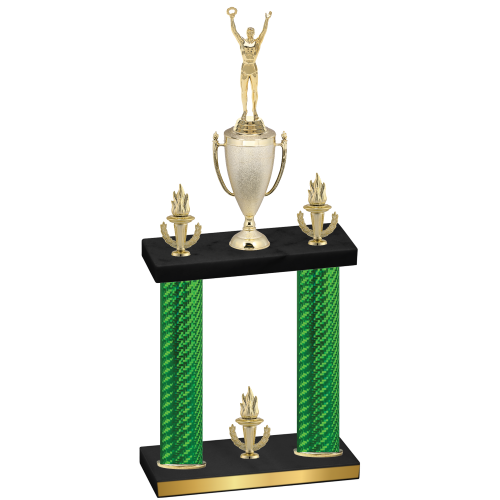 Double Green Carbon Fiber Victory Victory Trophy