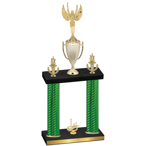 Double Green Carbon Fiber First Place Victory Trophy