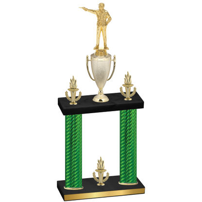 Double Green Carbon Fiber Victory Shooter Trophy