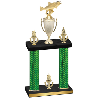 Double Green Carbon Fiber Victory Fishing Trophy