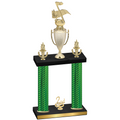 Double Green Carbon Fiber Second Place Music Trophy
