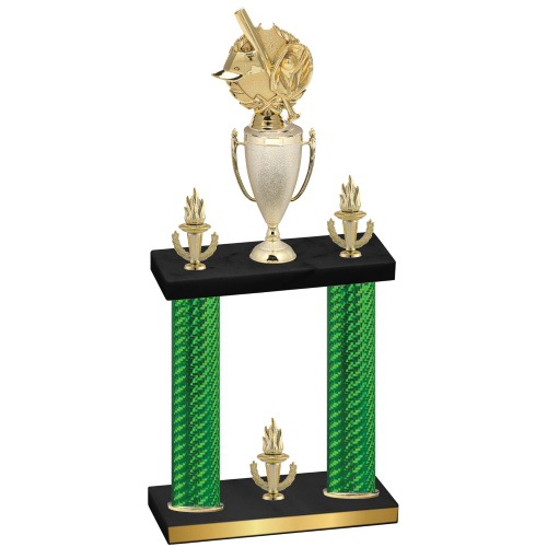 Double Green Carbon Fiber Victory Baseball Trophy