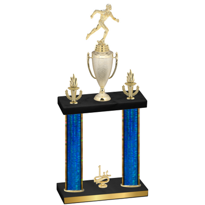 Double Blue Glacier First Place Running Trophy
