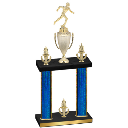 Double Blue Glacier Victory Running Trophy