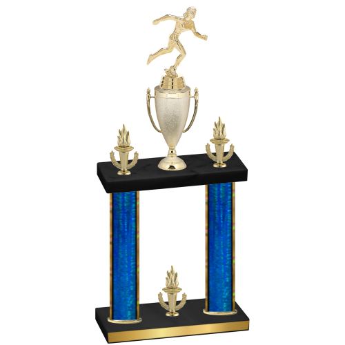 Double Blue Glacier Victory Running Trophy