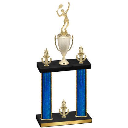 Double Blue Glacier Victory Tennis Trophy