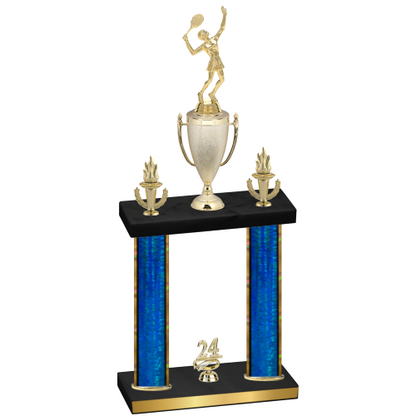 Double Blue Glacier Year Tennis Trophy