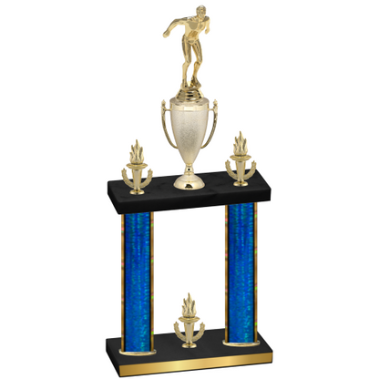 Double Blue Glacier Victory Swimming Trophy