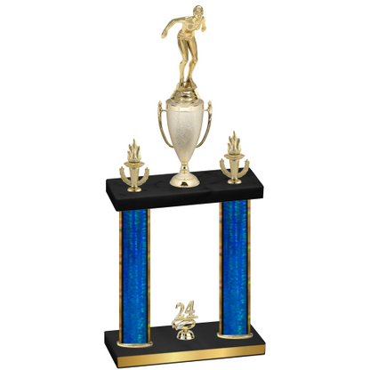 Double Blue Glacier Year Tennis Trophy