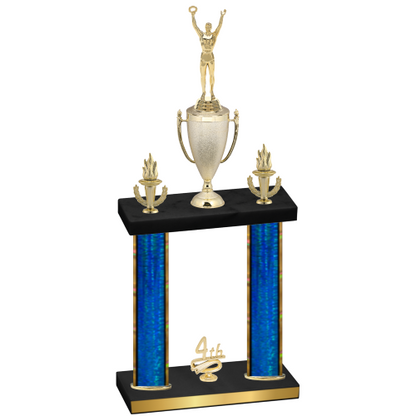 Double Blue Glacier Fourth Place Victory Trophy