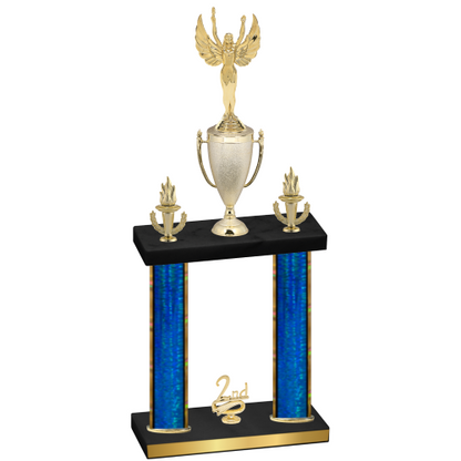 Double Blue Glacier Second Place Victory Trophy