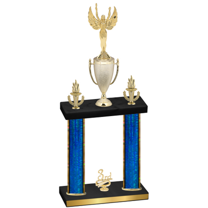 Double Blue Glacier Third Place Victory Trophy